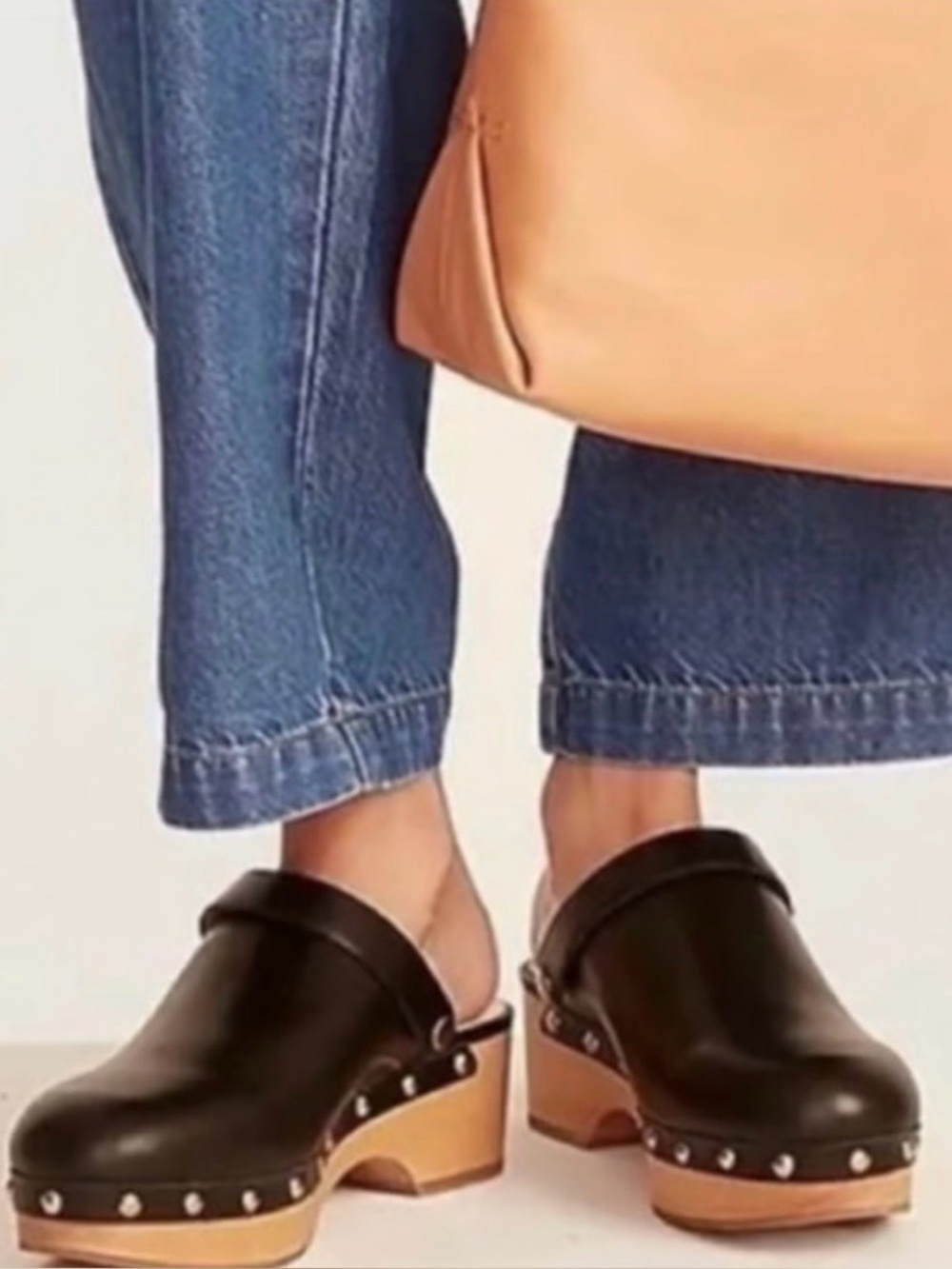 J.Crew Convertible Leather Clogs 7 Boho Minimalist Lagenlook Granola Girl Scandi